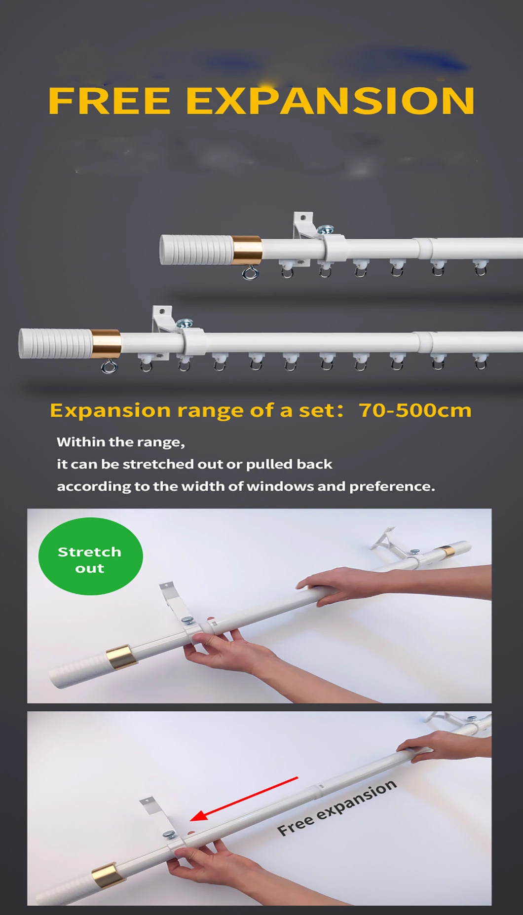 High Quality Telescopic Curtain Rod