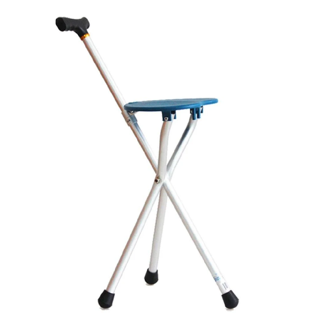 Travel Folding Cane with Seat for Mobility Aid