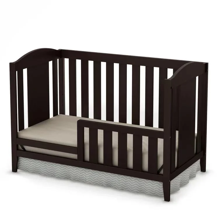 Modern Nursery Convertible Daycare Solid Wooden Crib Baby