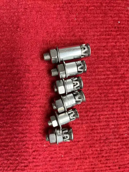 Accessoires de fixation de la série pendante en aluminium pour mur-rideau en pierre avec ancrage à boulon arrière rotatif