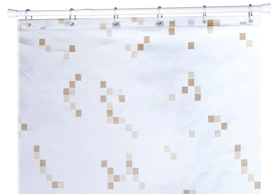 Nouvelle barre de douche droite pivotante en aluminium blanc