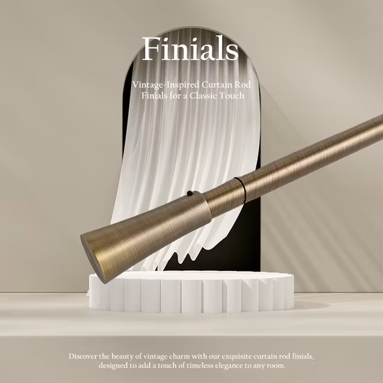 Tringles à rideaux romaines de salon de taille personnalisée